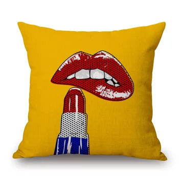 ZXZXOON Pop art lūpų Namų tekstilės dekoratyvinis mesti pagalvės užvalkalą padengti sofa namų dekoro rubisafe de almofadas 45x45cm