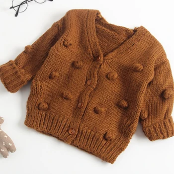 2019 Naujų Rudenį Ir Žiemą, Vaikų Drabužiai Mergaitėms Medvilnės Mados Mergaičių Cardigan Megztinis Visi Vertus Megztinis