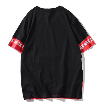 2020 metų Vasaros Streetwear Vyrų Spausdinti trumpomis Rankovėmis T Shirts Hip-hop Harajuku High Street Mens Atsitiktinis Marškinėlius