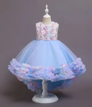 2020 Paauglių Mergaičių Gėlių Uodega Nėriniai Kalėdų Princesė Suknelė Kūdikiams, Vaikams, Drabužiai, Pirmos Komunijos Suknelės Vestido Baby Girl Drabužiai