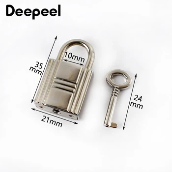 2Sets Deepeel 21*35mm Ruožtu Twist Lock Piniginės Rankinės, Bagažo Metalo Sagtimi Uždarymo Sagtys Maišelį Spynos Dalys Aparatūros Priedai