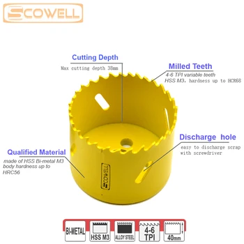 30% nuolaida 13pcs Holesaw menčių rinkinys HSS Bimetalinė holesaw Bitų Rinkinys, reguliuojamas holesaw cutter metalo pjovimo Core perforaciją Pjovimo Pjūklas