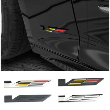 3D Modifikuotų Logotipas Ženklelis Automobilių WTF V Logotipo Lipdukas Lipdukai Cadillac CTS SRX BLS STS SLS Sevilijos Escalade XT5 Auto Priedai