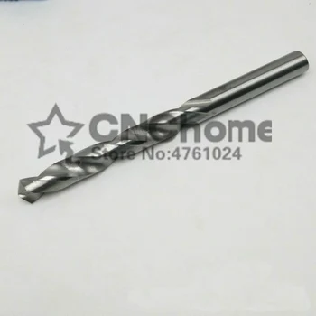 5VNT 3.0 mm-6,0 mm Kieto Karbido twist drill bits, Lieti tiesiu kotu gręžimo Kanapių gėlės, karbido gręžimo metalo (4mm/5mm/6mm)
