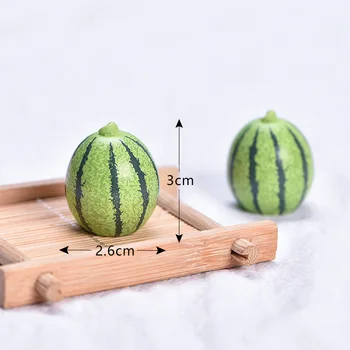 5vnt Modeliavimas Vaisių Figūrėlės Dervos Cabochon Netikras Maistas Miniatiūriniai Pasakų Sodas Ornamentu Micro Kraštovaizdį 