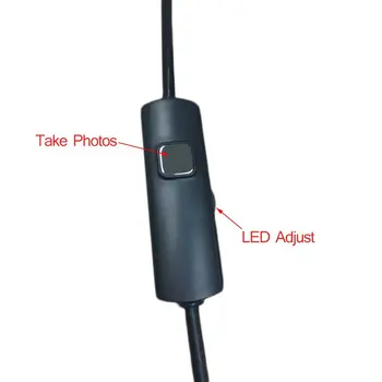 7mm atsparumas Vandeniui 1M/1.5 M/2M/3.5 M/5M Endoskopą Objektyvas Kabelis USB Tikrinimo Borescope Kamera, Skirta 