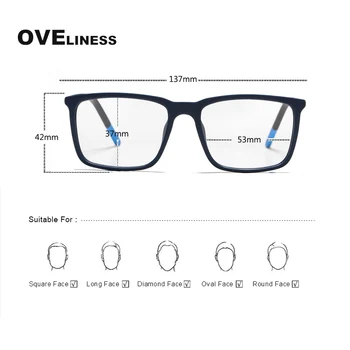 Aikštėje Tr90 vyriški akinių rėmeliai, akių akinius rėmo vyrai moterys Optinis Ultralight Akiniai akiniai Trumparegystė Recepto akiniai
