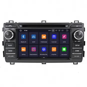 Android 10.0 4G+64GB automobilio DVD grotuvas GPS multimedijos Radijo Toyota Auris 2013 -GPS Navigacijos Headunit Garso Built-in DSP