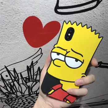 Bartas Simpsonai Animacinių filmų Silikono Atveju Iphone11 Pro Max 12 