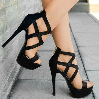 Didelis dydis 35-47 aukščiausios kokybės, aukšti kulniukai prekės prabanga pritaikyti batai moteris šalis, sexy black women batai vasaros sandalai moteris 2020 m.