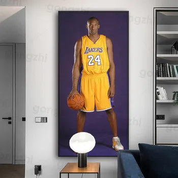 Kobe Bryant Drobės Tapybos Žinomas Krepšinio Superžvaigždė Meno Plakatas Namų Puošybai Miegamojo Sienos Nuotrauką Dovana Krepšinio Sirgaliai