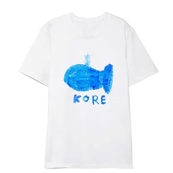Kpop Bangtan Berniukai 5 SUSIRINKIMO Koncertų Marškinėliai Hip-Hop Streetwear Laisvi Drabužiai Grafiti Marškinėlius Marškinėliai trumpomis Rankovėmis Viršūnes T-shirt