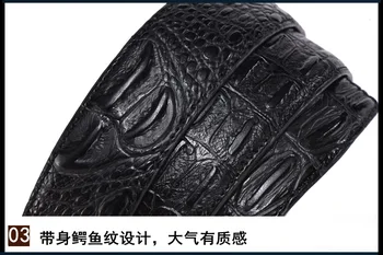 Laisvalaikio diržas vyras high-end senovinis Kinų dramblys sagtis diržo sklandžiai sagtis prabangus krokodilo odos diržas