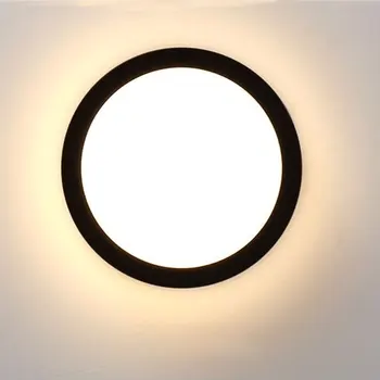 LED lubų šviesos akrilo lempa balta mini prieškambario įėjimo interjerams dekoruoti apvalios formos, sumontuoti apšvietimo šviestuvas