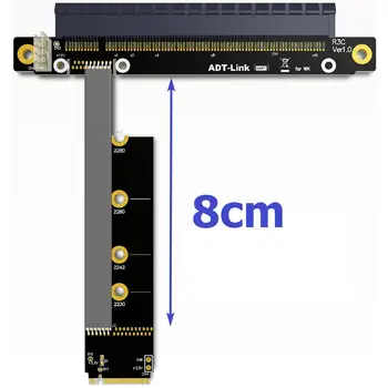 M. 2 PCIe 16x ilgiklis Paramos X11050ti 1060ti 1080ti RX580 Riser Card x16 PCI-e NVIDIA AMD A N Kortelės Btc Miner