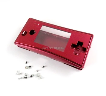Metalo Korpusas su Lukštais Padengti Nintendo Gameboy Micro GBM Priekio Atgal Baterija Atveju Turėtojas