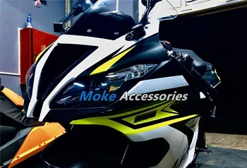 Motociklo Purvasargiai Komplektas Tinka zx-6r 2013 2016 2017 2018 636 Kėbulo Nustatyti Ninja Neon geltona/balta