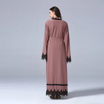 Naujas Musulmonų Arabų Karšto Pardavimo Kuklus Mados Musulmonų Moterys Atidaryti Kimono Abaja Suknelės Plius Dydžio Islamo Apranga