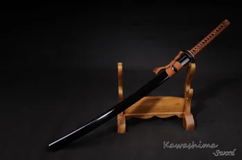 Nekilnojamojo Japonijos Katana Sulankstyti Plieno Ašmenys Lankstymo 800layers Su Groove Samurajus Kardas Full Tang Ryškumą Tiekimo