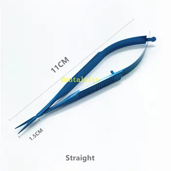Oftalmologijos mikrochirurginių Kapsulė membrana žirklės Micro žirklės Titanium/Nerūdijančio Plieno