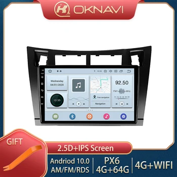 OKNAVI Toyota Yaris 2005-2012 M Android 9.0 9 Colių Automobilinis Multimedia DVD Grotuvas GPS Navigacija, Bluetooth 2din Autoradio Antena