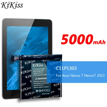 Originalus KiKiss Baterija Asus Nexus 7 II 2 2 2013 ME57K ME57KL K00 5000mAh C11P1303 Planšetinio kompiuterio Baterija Asus Nexus7 2013