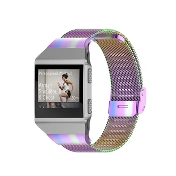 Pakeitimo Nerūdijančio Plieno Smartwatch Juosta Dirželis Akių Watchband už Fitbit Joninių Metalo Apyrankės Apyrankės Unisex