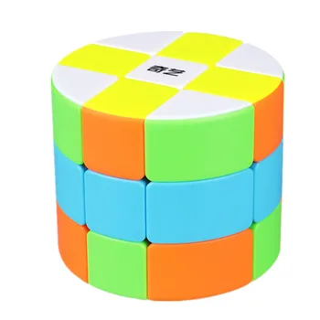 Qiyi Barelį Magiškasis Kubas 3x3x3 Magic cube Stickerless 3x3 Greitis Kubo Žaislai Vaikams