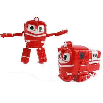 Robotas Traukinių Transformacijos Vaikai Juguetes 13cm PVC RT Modelio Kay Alf Antis Figūra, Robotas, Automobilių Šeima Anime Pav Žaislai Berniukams