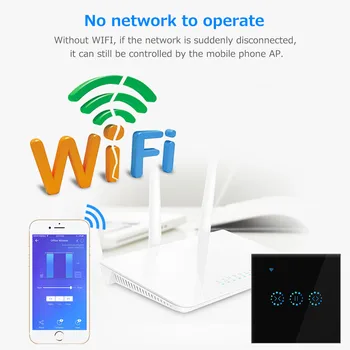 Smart Užuolaidų Variklio, Elektros Žaliuzės, WiFi Jungiklis Touch APP Valdymas Balsu Veikia su 