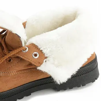 Sniego batai 2021 šilta kailio pliušinis Vidpadis moterų žieminiai batai aikštėje kulniukai, paukščių pulkas, batai moterims, batai, suvarstomi žiemos batai moteris