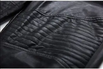 S~3XL ! 2020 m. rudens-žiemos mados nauji vyriški laisvalaikio sujungimas odinės kelnės, vyriški motociklo plius dydis Hareno, tai kelnės