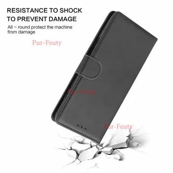Už Xiaomi Redmi Pastaba 8T 8 T Flip Case Cover Piniginės įrašą Telefonų Dėklai Xiaomi Redmi Pastaba 8T aukštos kokybės pu Oda Atveju
