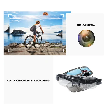 Vaizdo Kamera, Akiniai nuo saulės Cam Video Snapshot Lauko Sporto Nešiojamų Full HD Diktofonas, Fotoaparatas, Žvejyba, Dviračių Žygiai