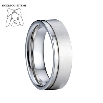 Vakarų stiliaus vyrų sidabro spalvos titano žiedas vyrų santuokos aljansus, papuošalai, vestuviniai žiedai, be akmenų moterys niekada išnyks