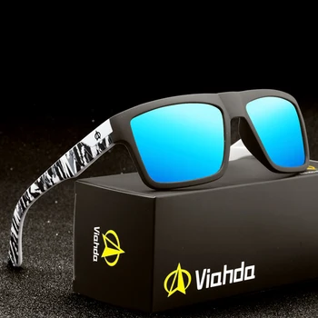 VIAHDA Prekės ženklo Dizainas Poliarizuoti Akiniai nuo saulės Vyrams Vairuotojo Atspalvių Vyrų Derliaus Saulės Akiniai Vyrams Spuare Veidrodis Vasaros UV400 Oculos