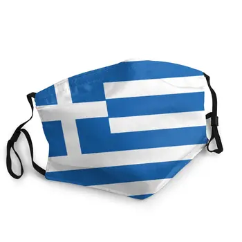 Vėliava Graikija Suaugusiųjų Uždrausta Veido Kaukė Anti Migla Apsaugos Nuo Dulkių Dangtelis Respiratorius