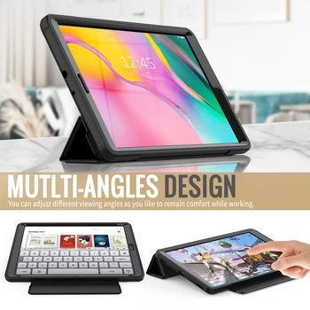 2019 Samsung Tab 10.1 Cove Su Pieštuku sagtis, Odos Samsung Galaxy Tab 10.1 Atveju SM-T510 SM-T515 Tablet Smart Cover