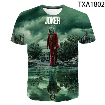 2020 Naujas Vasaros Joker 2 3D marškinėliai Vyrams, Moterims, Vaikams Laisvalaikio Mada Streetwear Berniukas Mergaitė Vaikai Atspausdintas T-shirt Kietas Viršūnes Tee