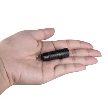 300 Liumenų Mini LED Žibintuvėlis USB Įkrovimo 10180 Baterija XPE-R5 Chip 42 mm Vandeniui Nešiojamų Keychain Fakelas