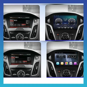 Android 10.0 DSP Automobilio Radijo Multimidia Vaizdo Grotuvas, Navigacija, GPS Ford Focus Mk 3 3 salonas 2012-2017 BT SWC 2 Din Galvos Vienetas