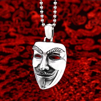 BEIER Naujas V for Vendetta Nerūdijančio Plieno Jewerly Didmeninė Gamyklos Kaina Filmą Guy Fawkes Helovinas Žiedas Berniukai dovana BP8-363