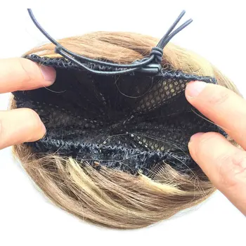 BENEHAIR 45g Plaukų Bun Moterų Chignon Sintetinių Plaukų Pratęsimo Spurgos Chignon Roller Hairpieces Netikrą Plaukų Bun Raišteliu plaukai surišti į uodegą