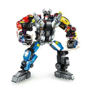 Biuro Įranga Mecha Blokai Žaislai Robotas Transformatorių Herojus Destroyer Automobilių Transporto Brinqued Plytų Vaikams Dovanų