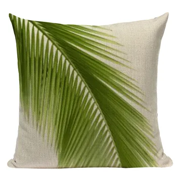 Dekoratyviniai pagalvių užvalkalai Atogrąžų Žalios Palmių Monstera Lapų Lapų Kvadrato Formos Augalų Pagalvėlė Padengti Sofa Namų 
