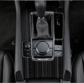 Dešinėje pusėje Reikmenys Mazda 3 Axela Pavarų Perjungimo Skydas iš Nerūdijančio Plieno Decoraton Interjero Dangčio Apdaila
