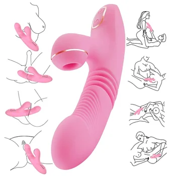 G Spot Shocker Makšties Vibratorius Dildo AV Lazdele mostelėjus USB Įkrovimo Moterų Masturbacija Erotinis Sekso Žaislai Moterims