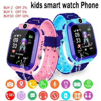 K12 Vaikų Smart Žiūrėti SOS Telefoną, Laikrodį Smartwatch Vaikams Su Sim Kortele Foto Vandeniui IP67 Vaikams Dovanų, Skirtų 
