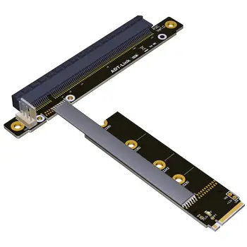 M. 2 PCIe 16x ilgiklis Paramos X11050ti 1060ti 1080ti RX580 Riser Card x16 PCI-e NVIDIA AMD A N Kortelės Btc Miner