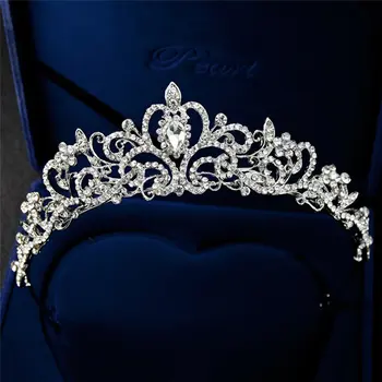 Mados Prabangių Krištolo Bridal Crown Rožančiai Diadem Moterų Plaukų Aksesuarai DA013-A